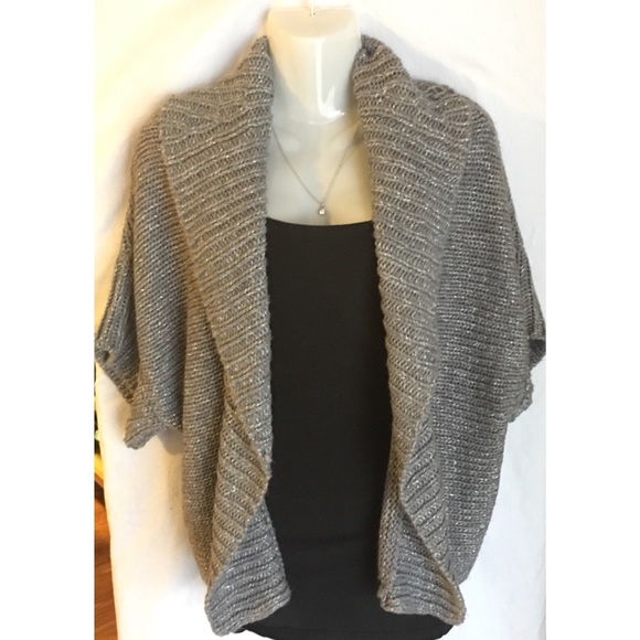 a.n.a Sweaters - a.n.a. Gray Open Chunk Cardigan Sweater Size Small